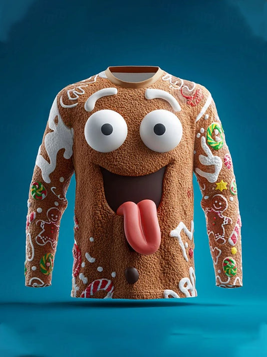 Christmas Ginger Candy Men's Long-Sleeve T-Shirt