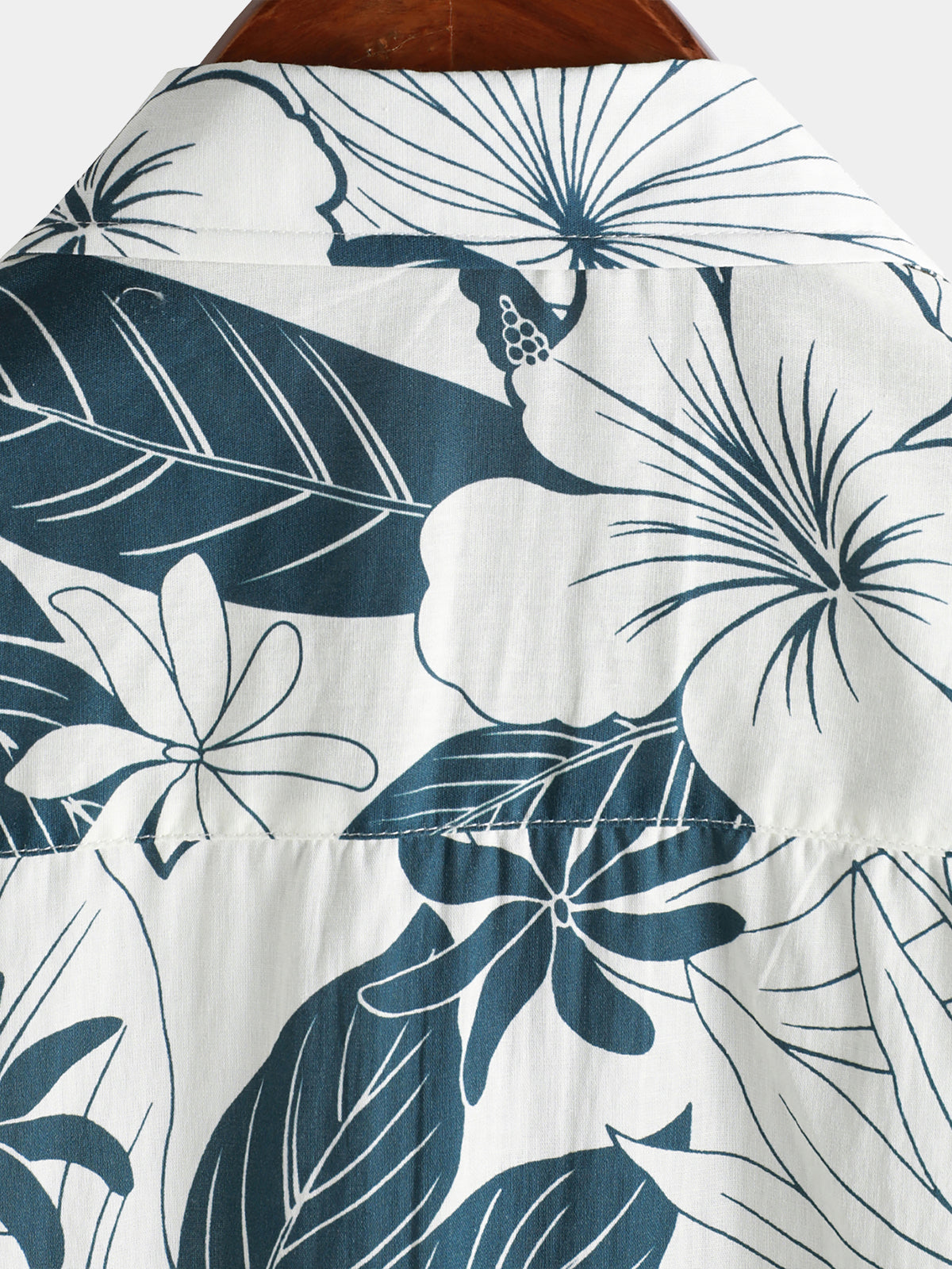 Men‘s 100% Cotton Hawaiian Floral Short Sleeve Button Beach Shirt