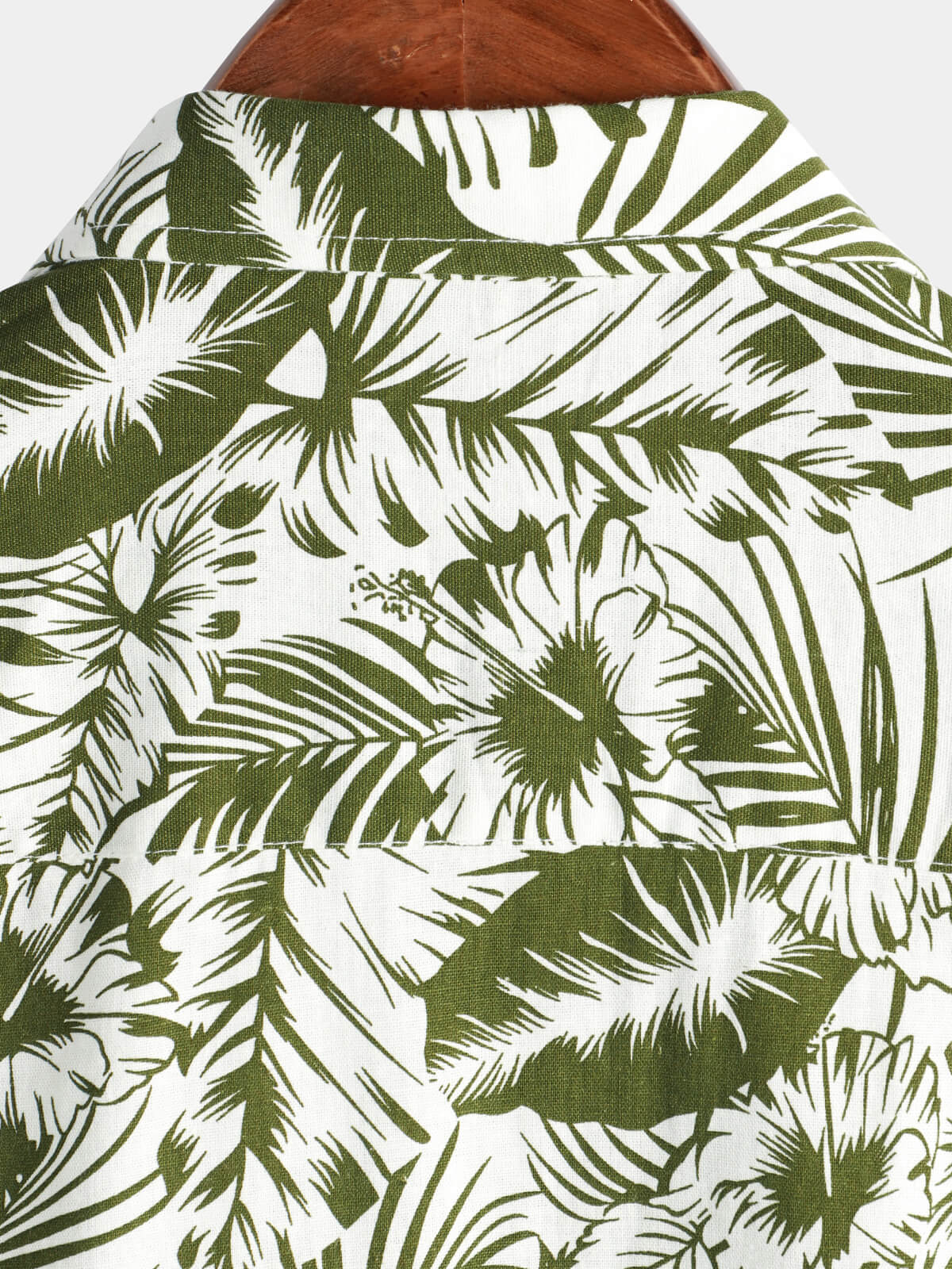 Men's Tropical Floral Print Beach Pocket Cotton And Linen Summer Short Sleeve Shirt