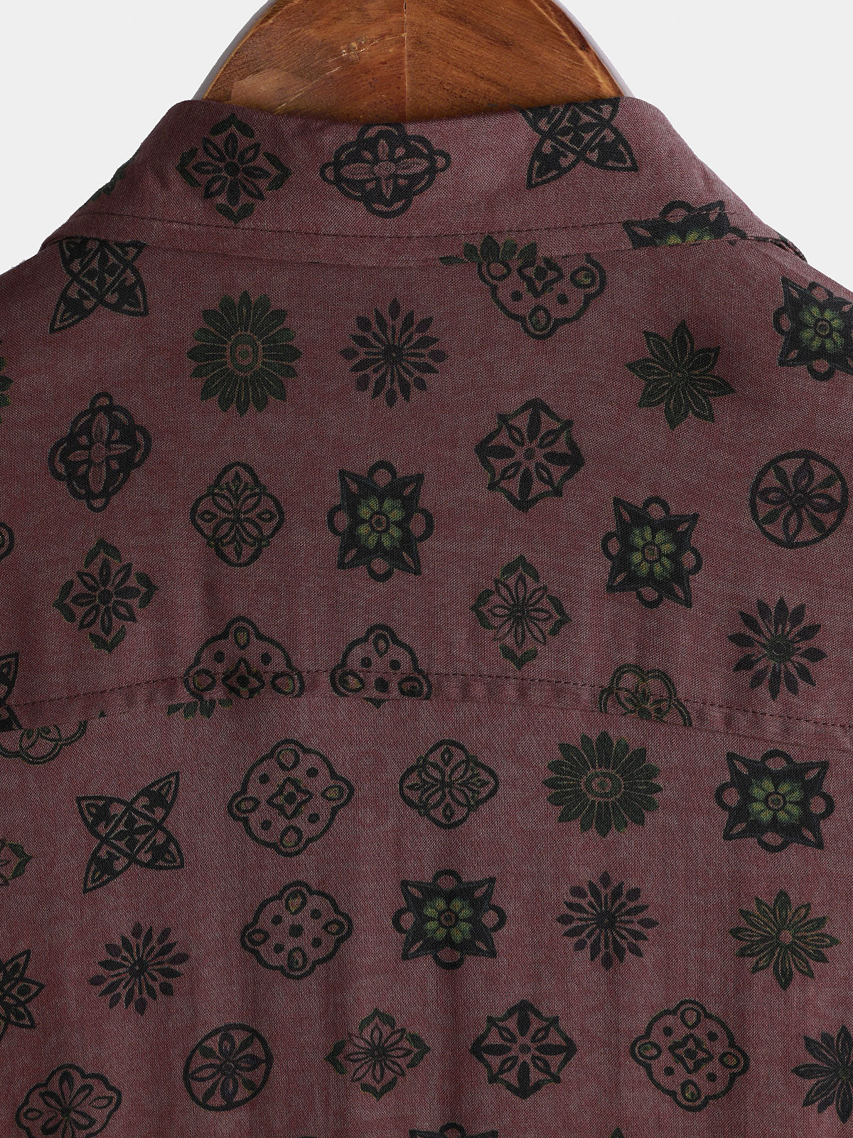 Men's Classic Retro Geometric Short Sleeve Shirt