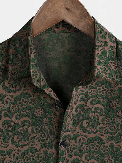 Men's Vintage Lightweight Breathable Rayon Hawaiian Vacation Shirt