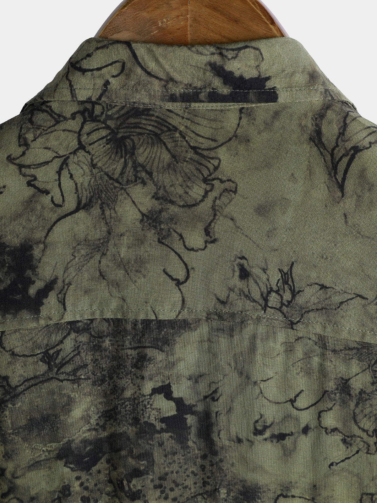 Men's Vintage Short Sleeve Lightweight Breathable Rayon Vacation Shirt