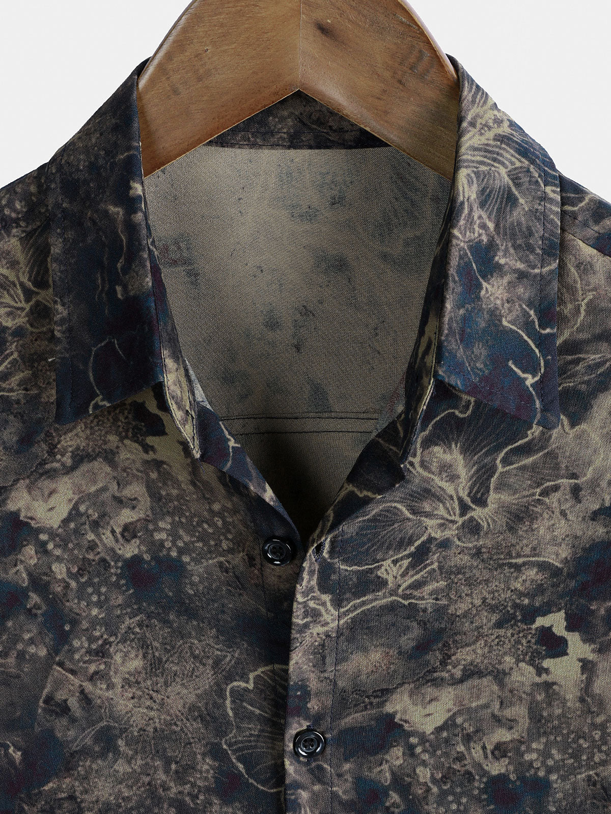 Men's Vintage Lightweight Breathable Rayon Short Sleeve Holiday Leisure Shirt