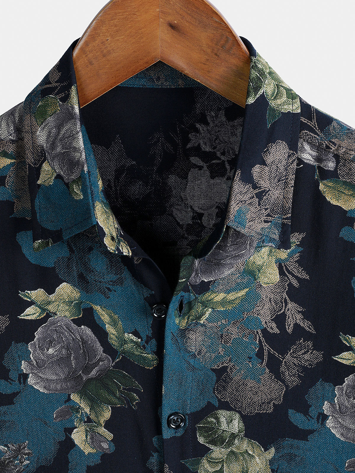 Men's Short Sleeve Lightweight Breathable Retro Island Holiday Floral Pattern Shirt