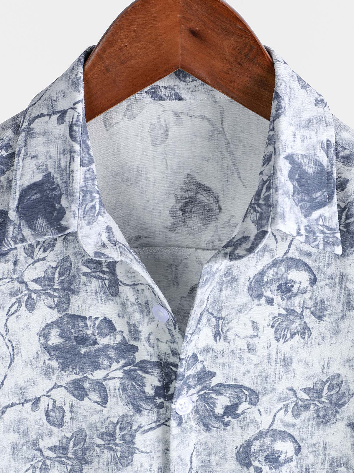 Men's Vacation Resort Lightweight Botanical Print Island Holiday Shirt