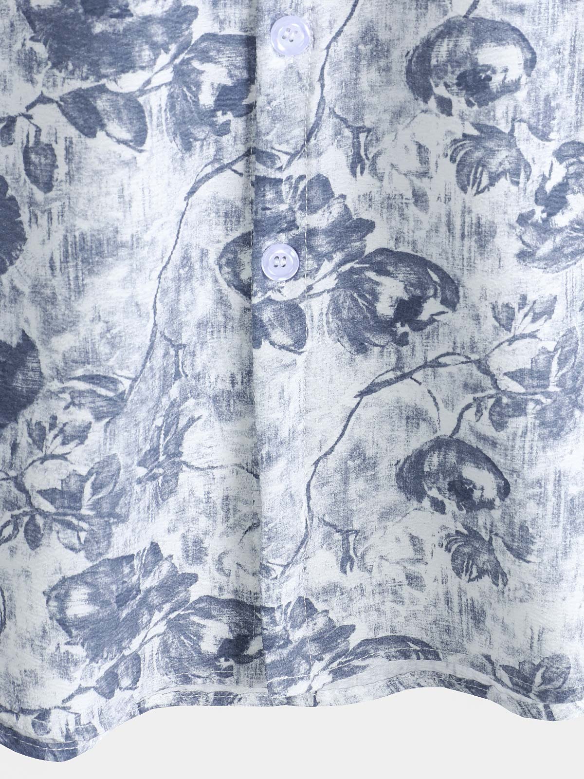 Men's Vacation Resort Lightweight Botanical Print Island Holiday Shirt