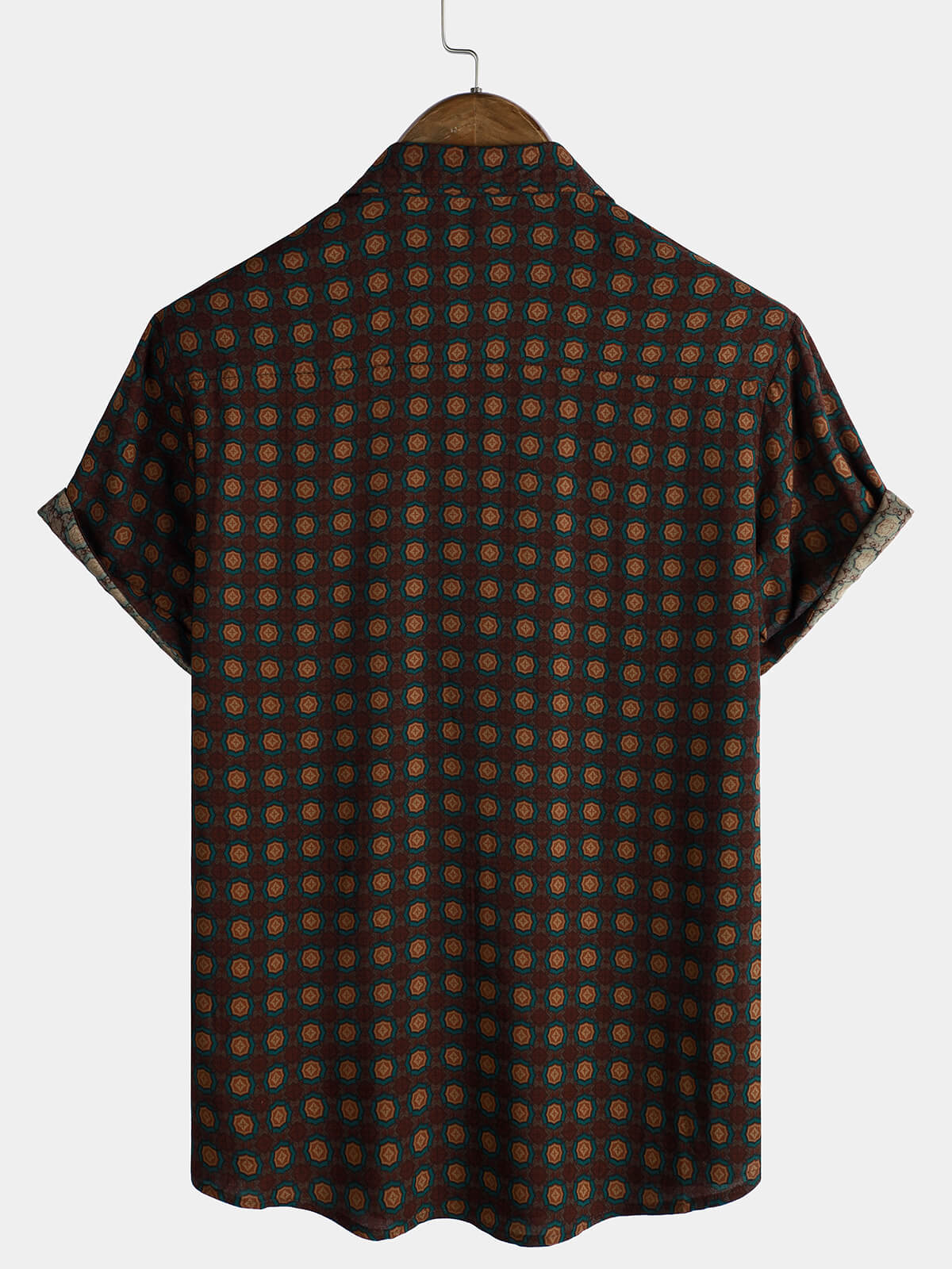 Men's Casual Vintage Summer Beach Short Sleeve Shirt