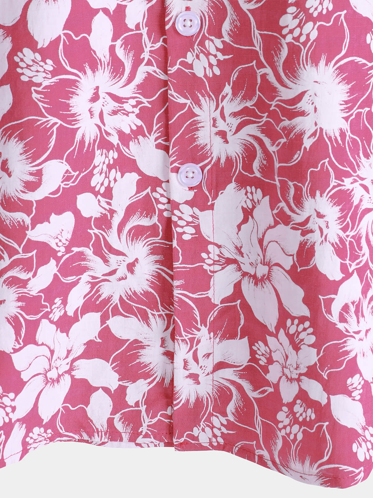 Men's Cotton Holiday Floral Print Hawaiian Beach Short Sleeve Shirt