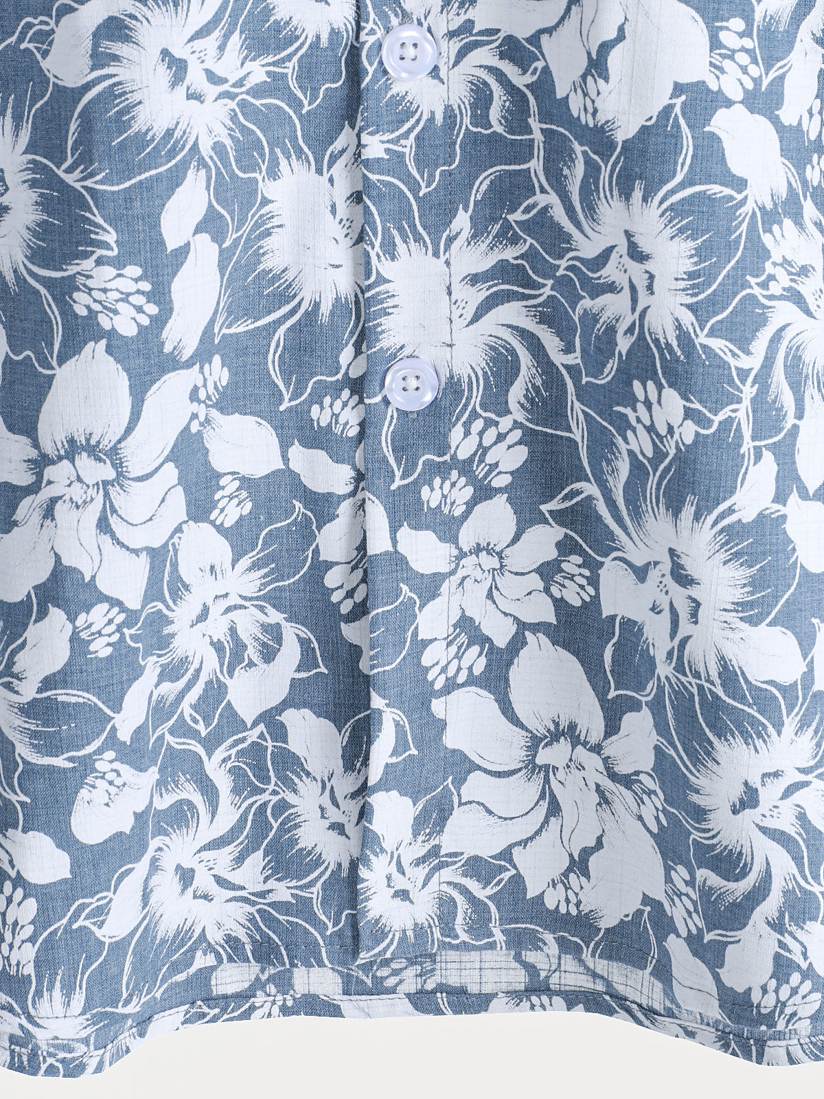 Men's Holiday Floral Print Hawaiian Beach Cotton Short Sleeve Shirt