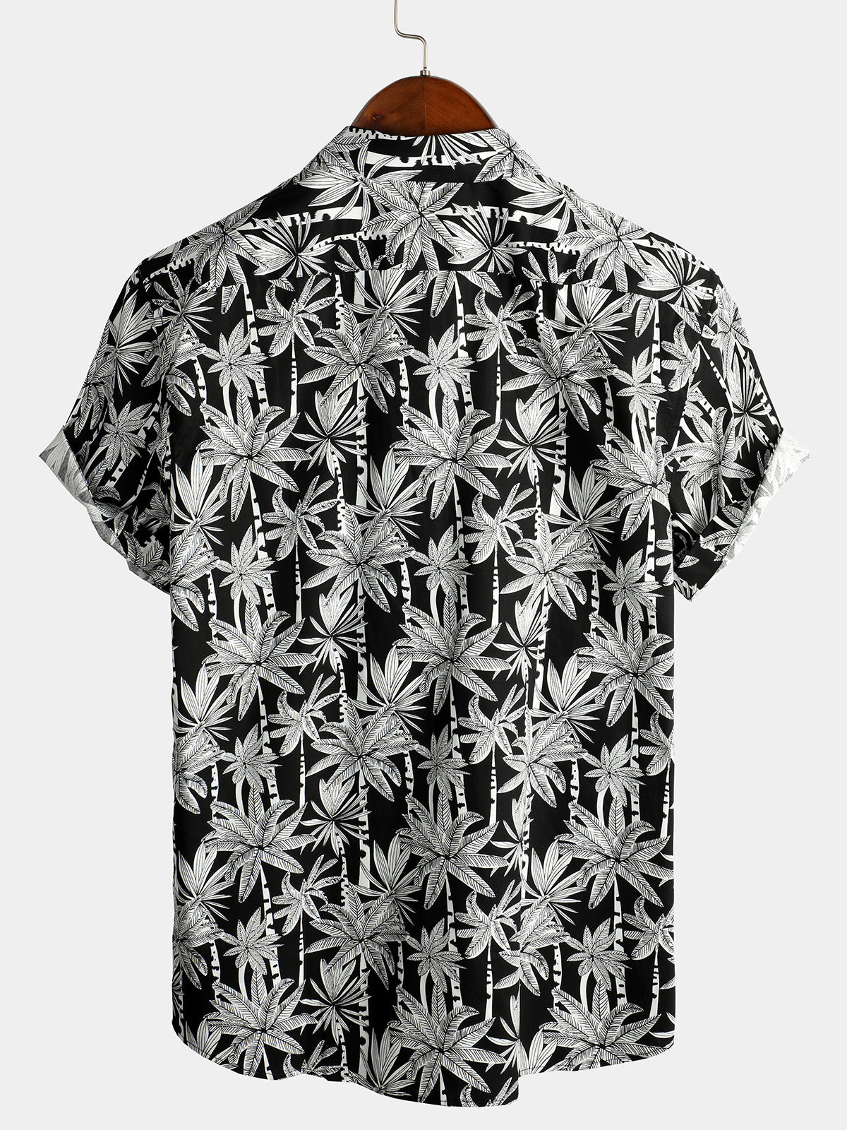 Men's Casual Hawaiian Short Sleeve Cotton Shirt