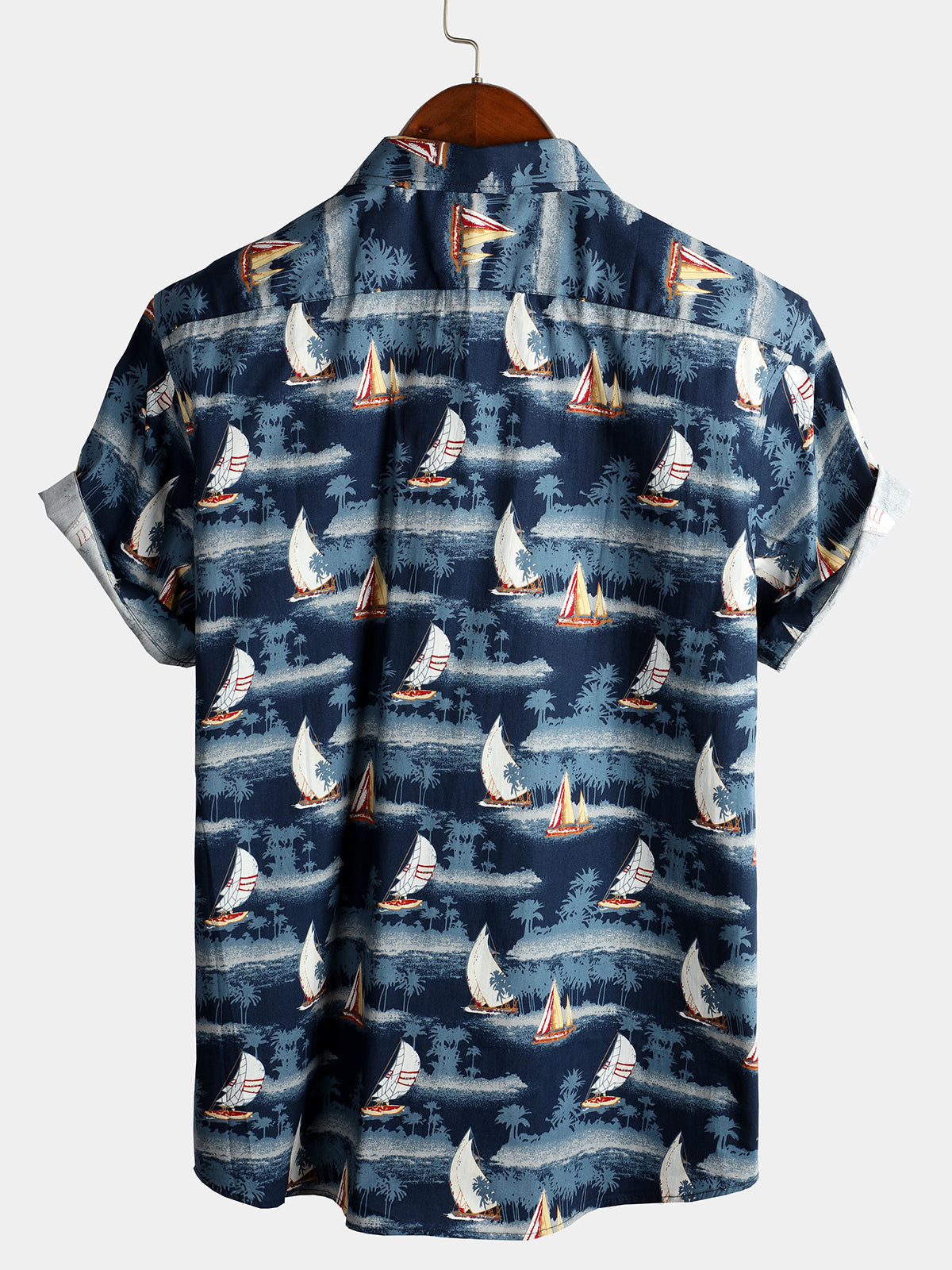Men's Casual Holiday Cotton Pocket Short Sleeve Shirt