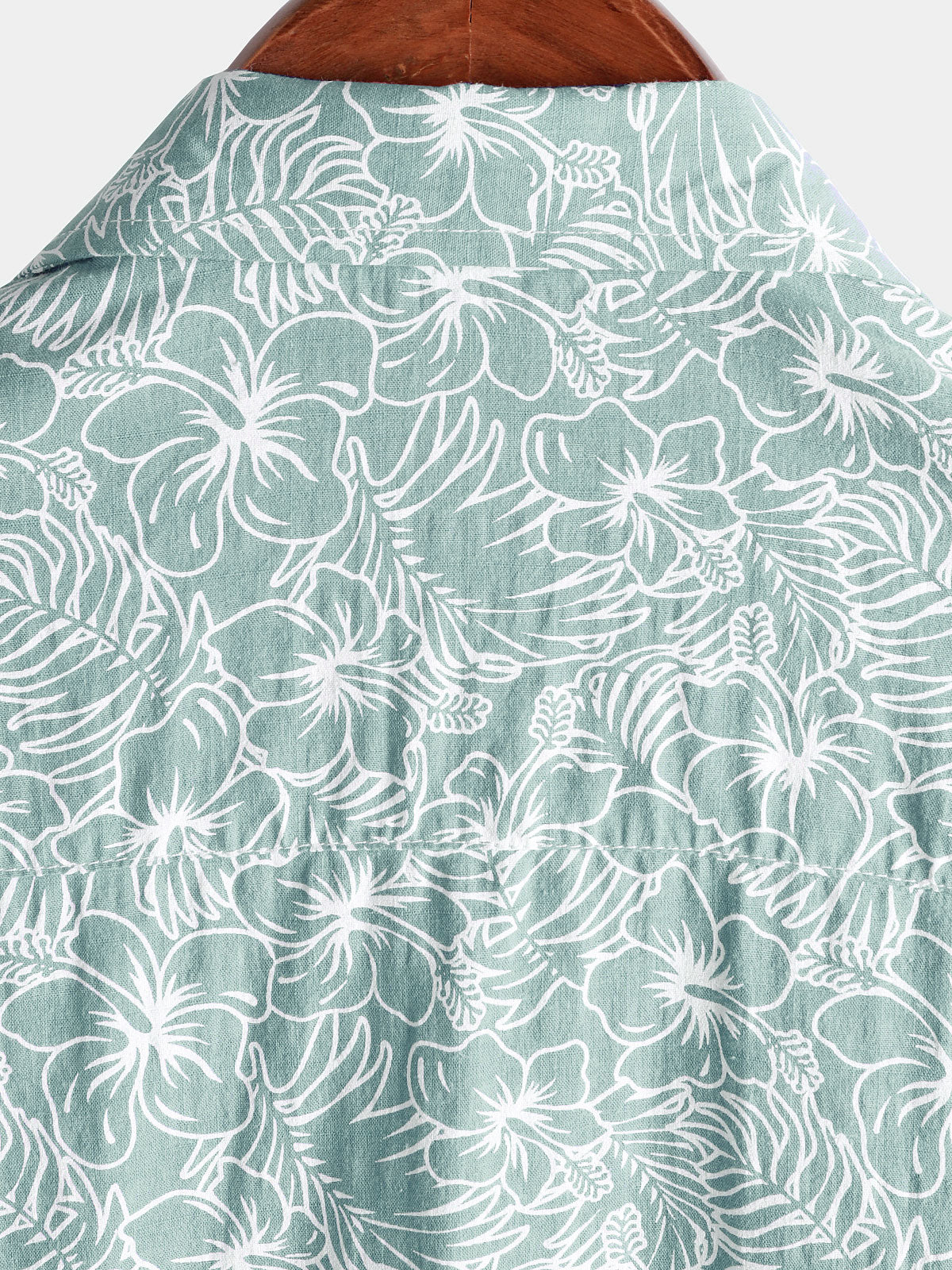 Men's Summer Floral Cotton Short Sleeve Holiday Beach Shirt