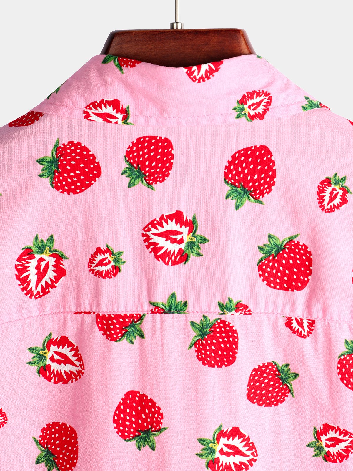 Men's Strawberry Print Short Sleeve Shirt