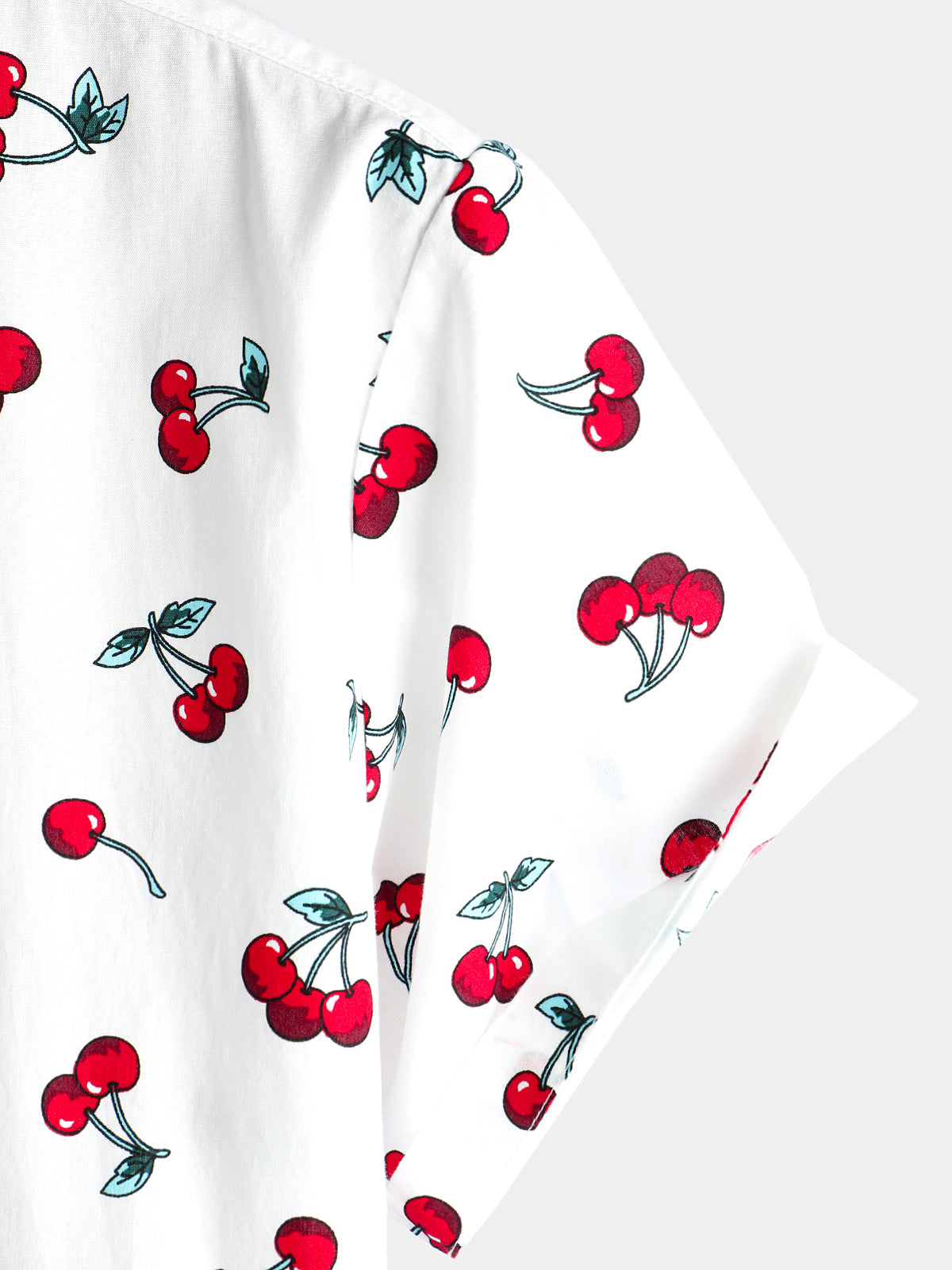 Men's Cherry Print Short Sleeve Shirt