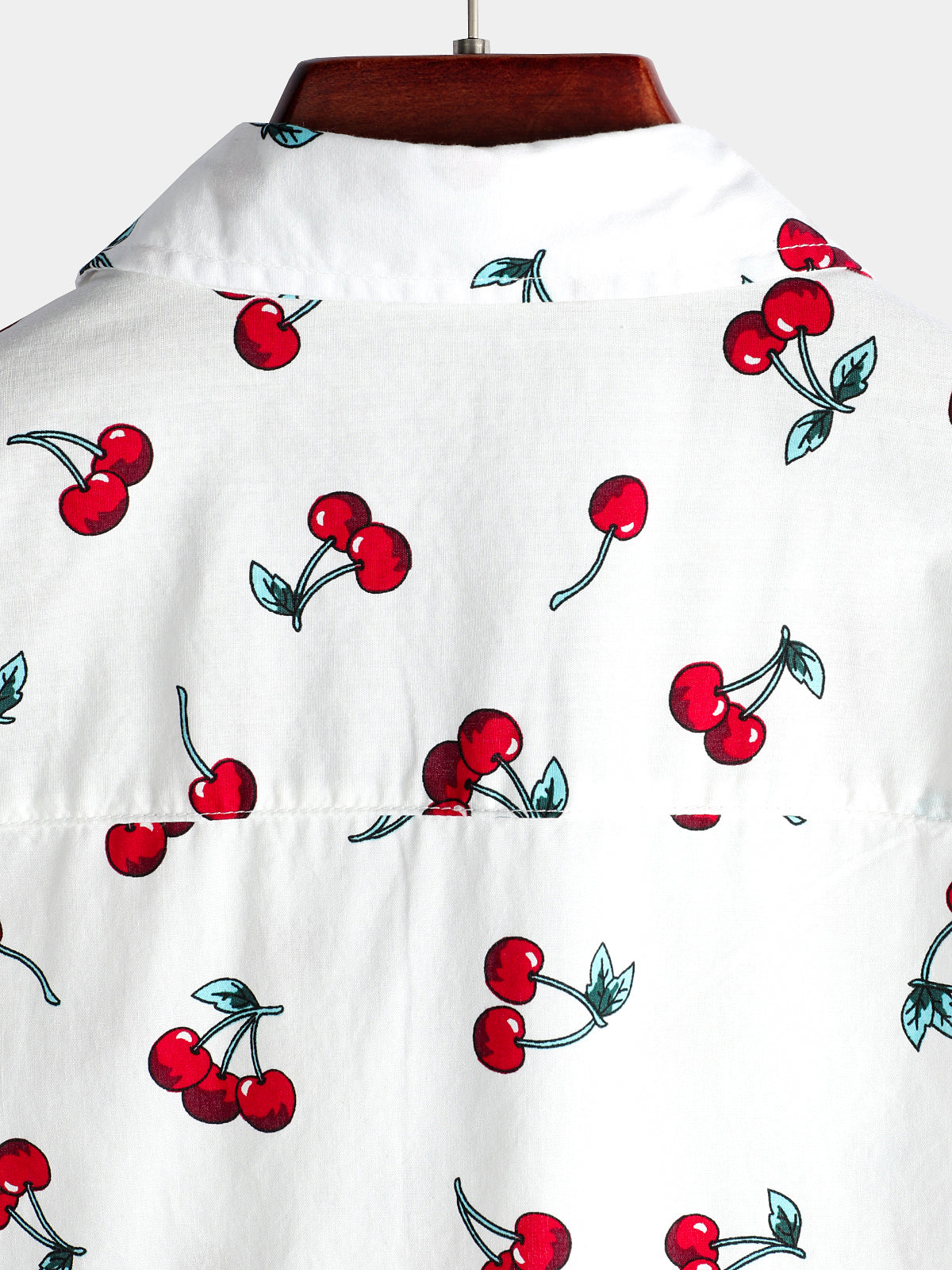 Men's Cherry Print Short Sleeve Shirt
