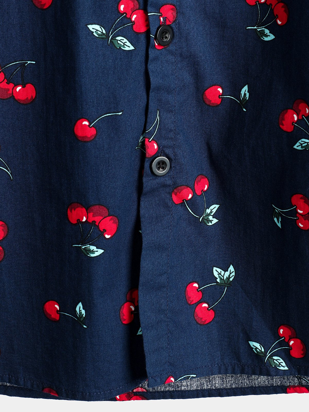 Men's Cherry Print Short Sleeve Shirt