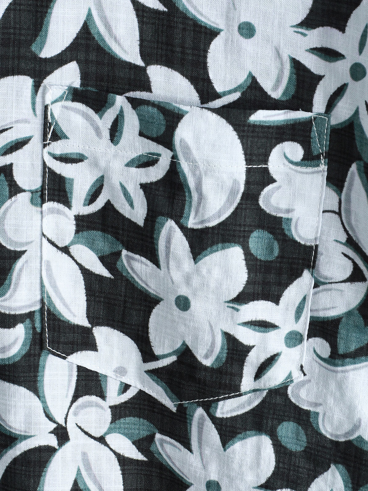 Men's Tropical Vintage Floral Short Sleeve Holiday Shirt