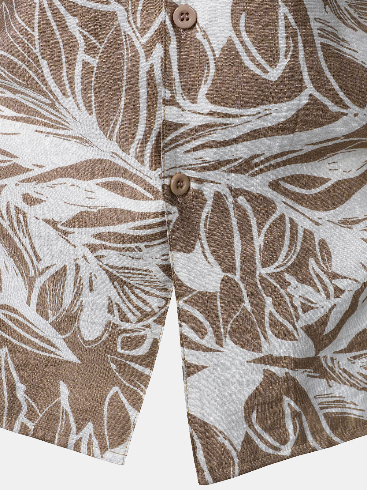 Men's Tropical Print Pocket Holiday Cuban Collar Short Sleeve Shirt