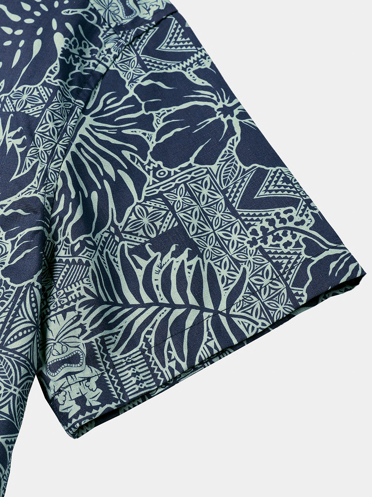 Men’s Hawaiian Tropical Leaf Short Sleeve Breathable Cool Vacation Beach Shirt