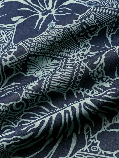 Men’s Hawaiian Tropical Leaf Short Sleeve Breathable Cool Vacation Beach Shirt