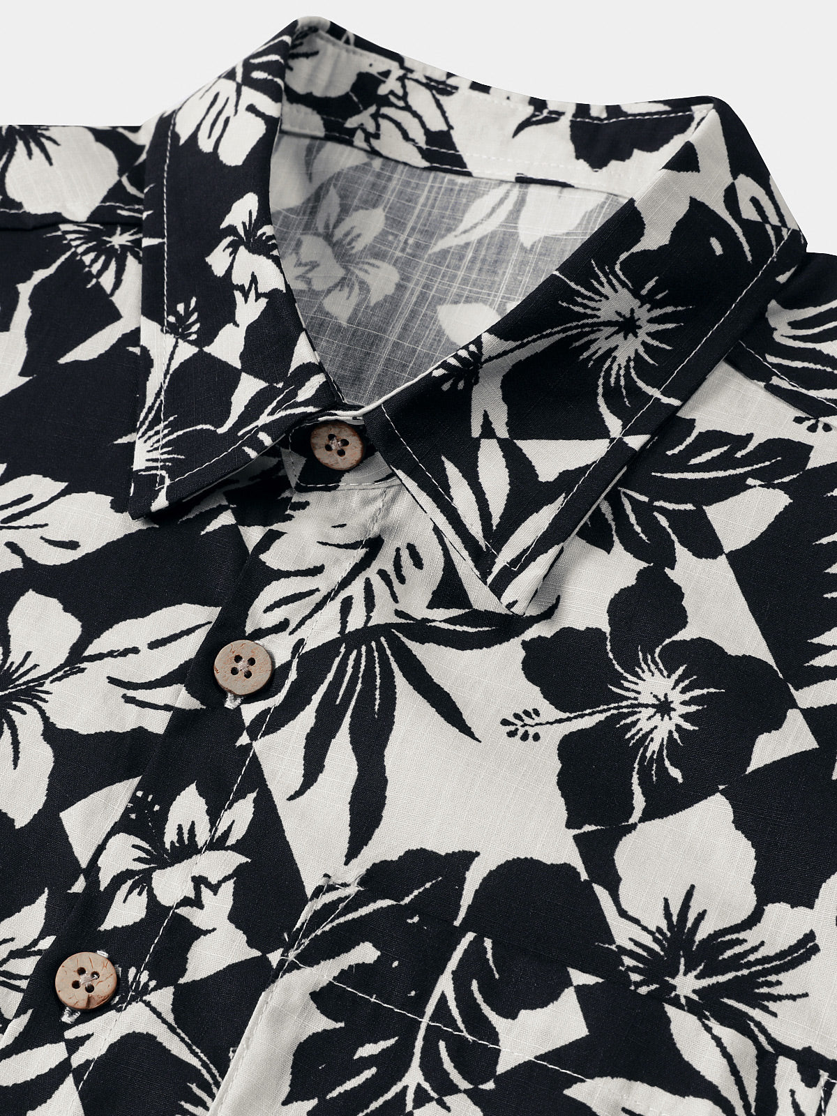 Men’s Cotton Cool Floral Short Sleeve Breathable Casual Beach Summer Shirt
