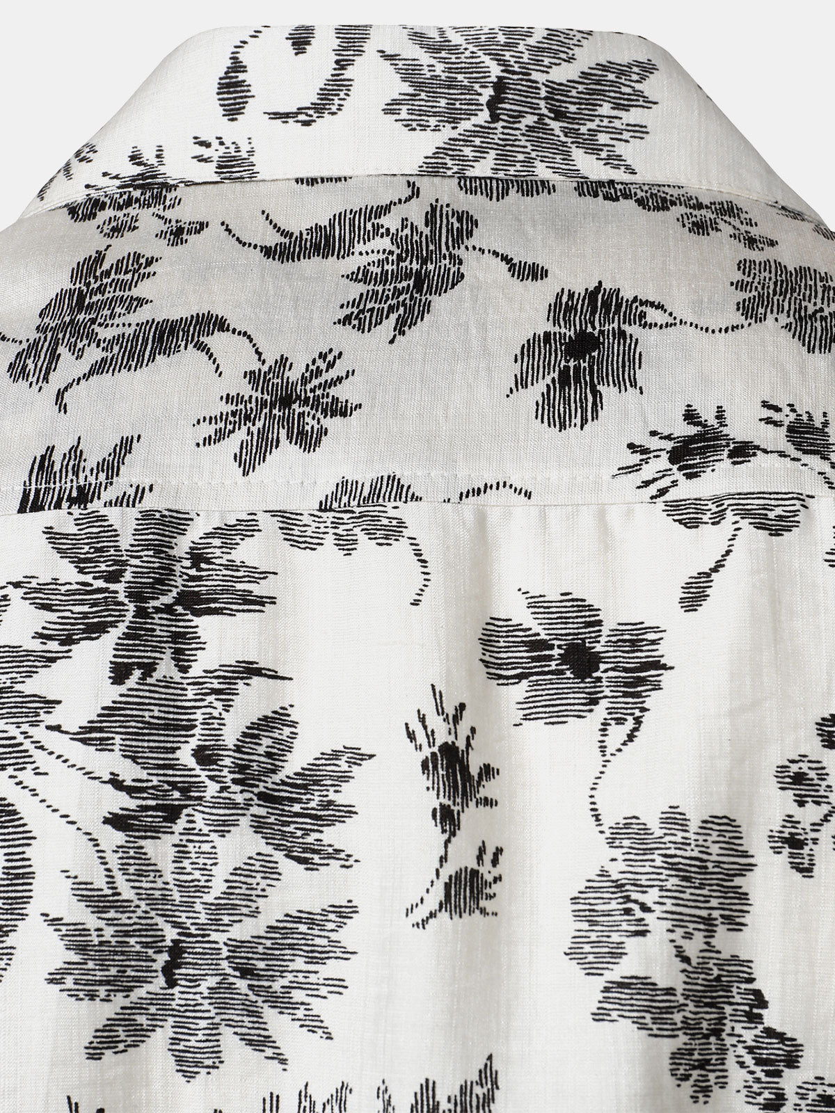 Men's Floral Print Pocket Short Sleeve Hawaiian Shirt