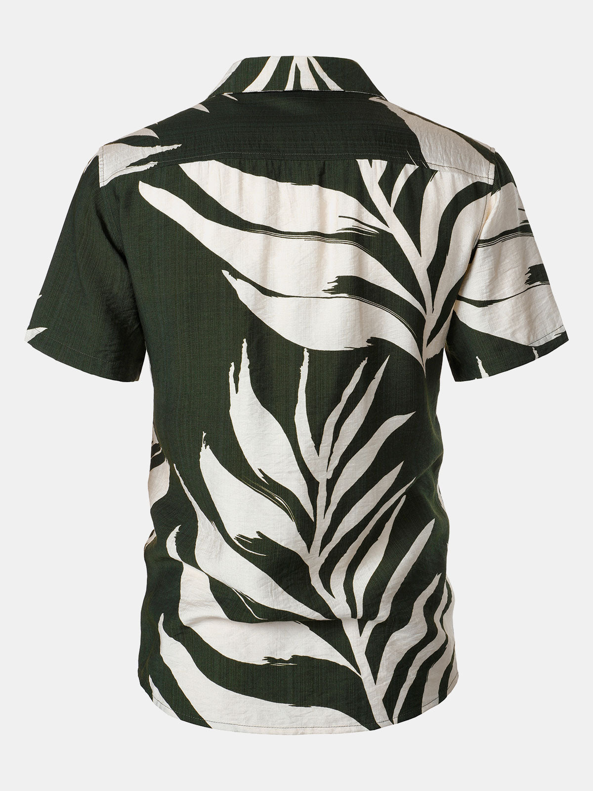 Men's Tropical Print Pocket Holiday Short Sleeve Shirt