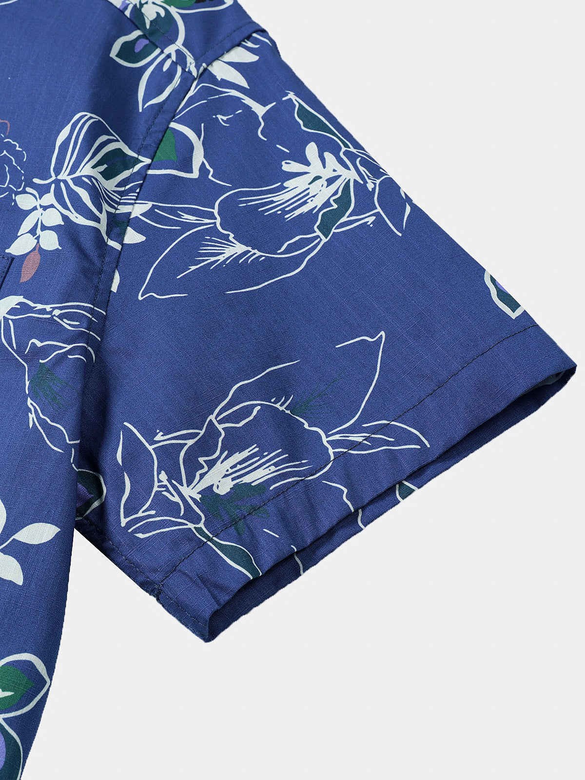 Men's Tropical Short Sleeve Beach Leisure Cotton Shirt