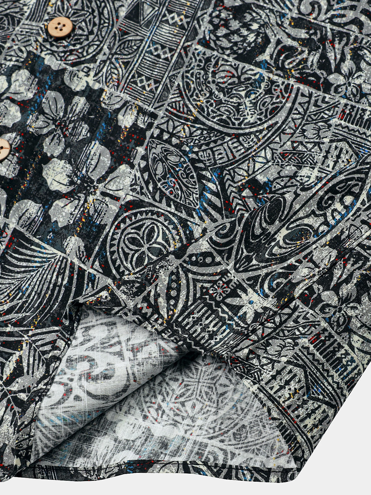 Men’s Boho Style Graphic Pattern Short Sleeve Breathable Cool Casual Shirt