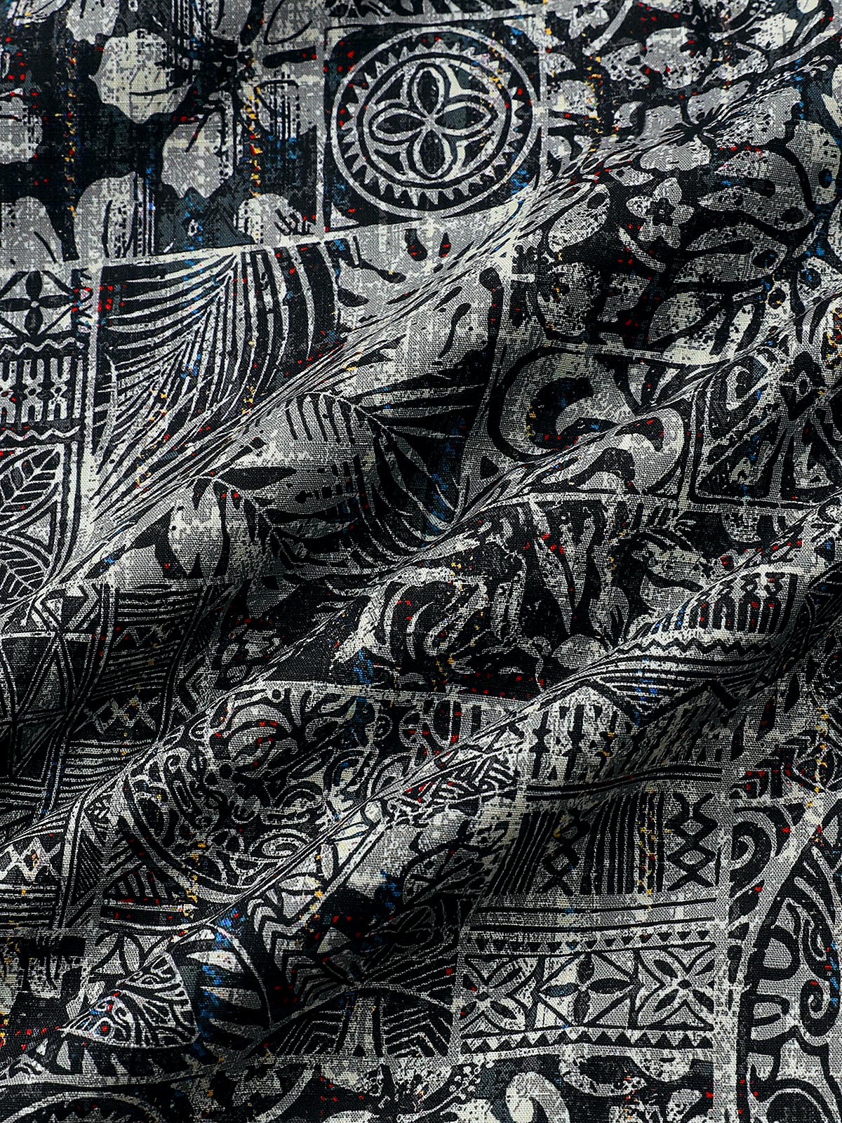 Men’s Boho Style Graphic Pattern Short Sleeve Breathable Cool Casual Shirt