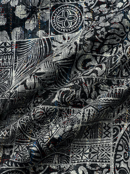 Men’s Boho Style Graphic Pattern Short Sleeve Breathable Cool Casual Shirt