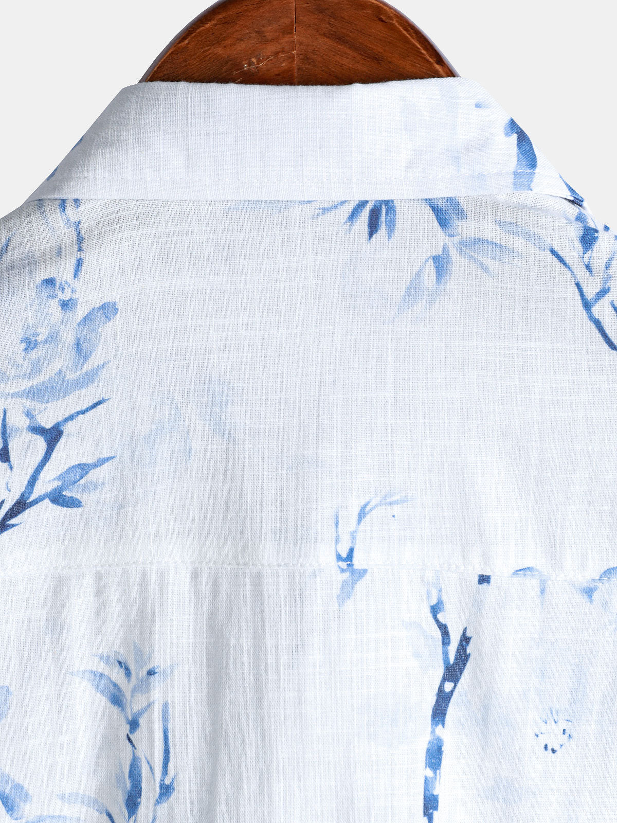 Men's Elegant Blossom Print Casual Short Sleeve Shirt