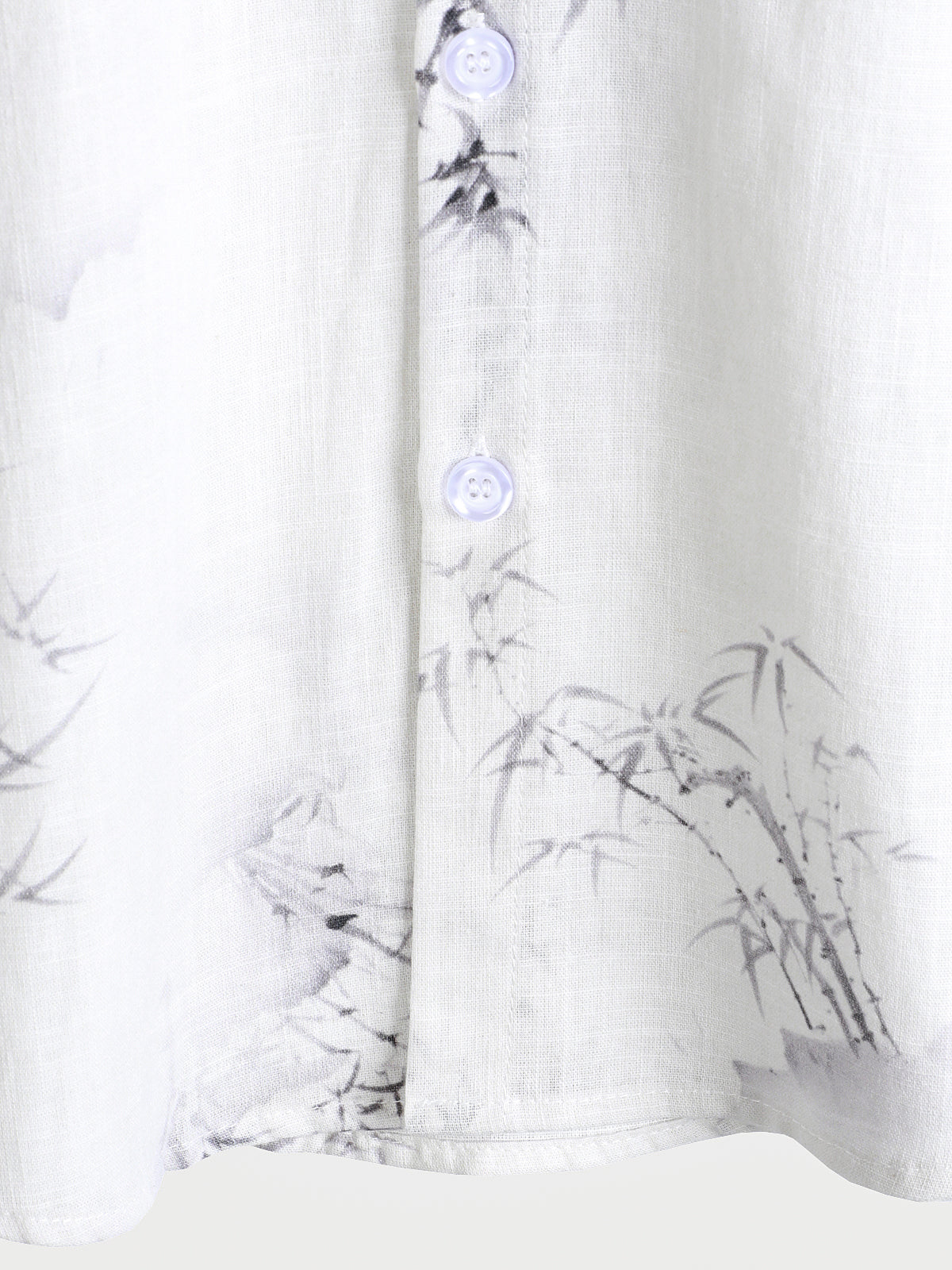 Men's Bamboo Print Casual Short Sleeve Shirt