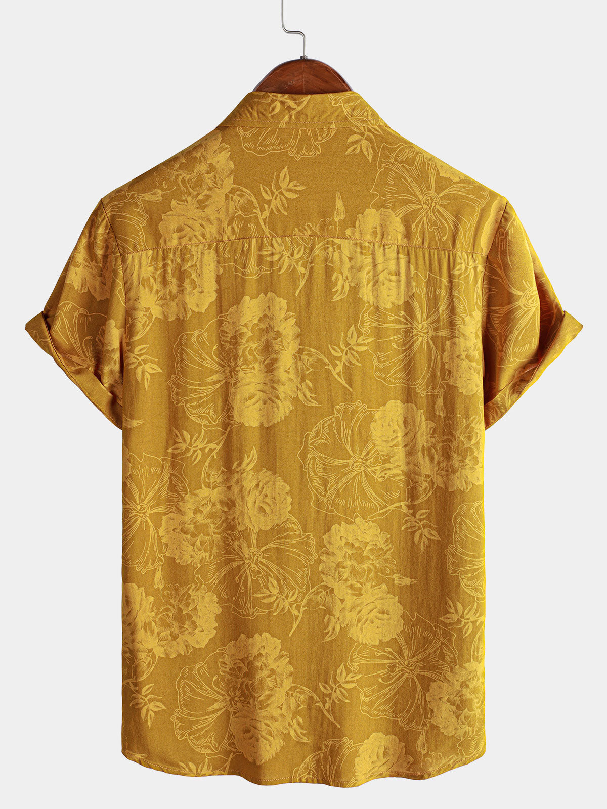 Men's Hawaiian Floral Short Sleeve Summer Beach Shirt