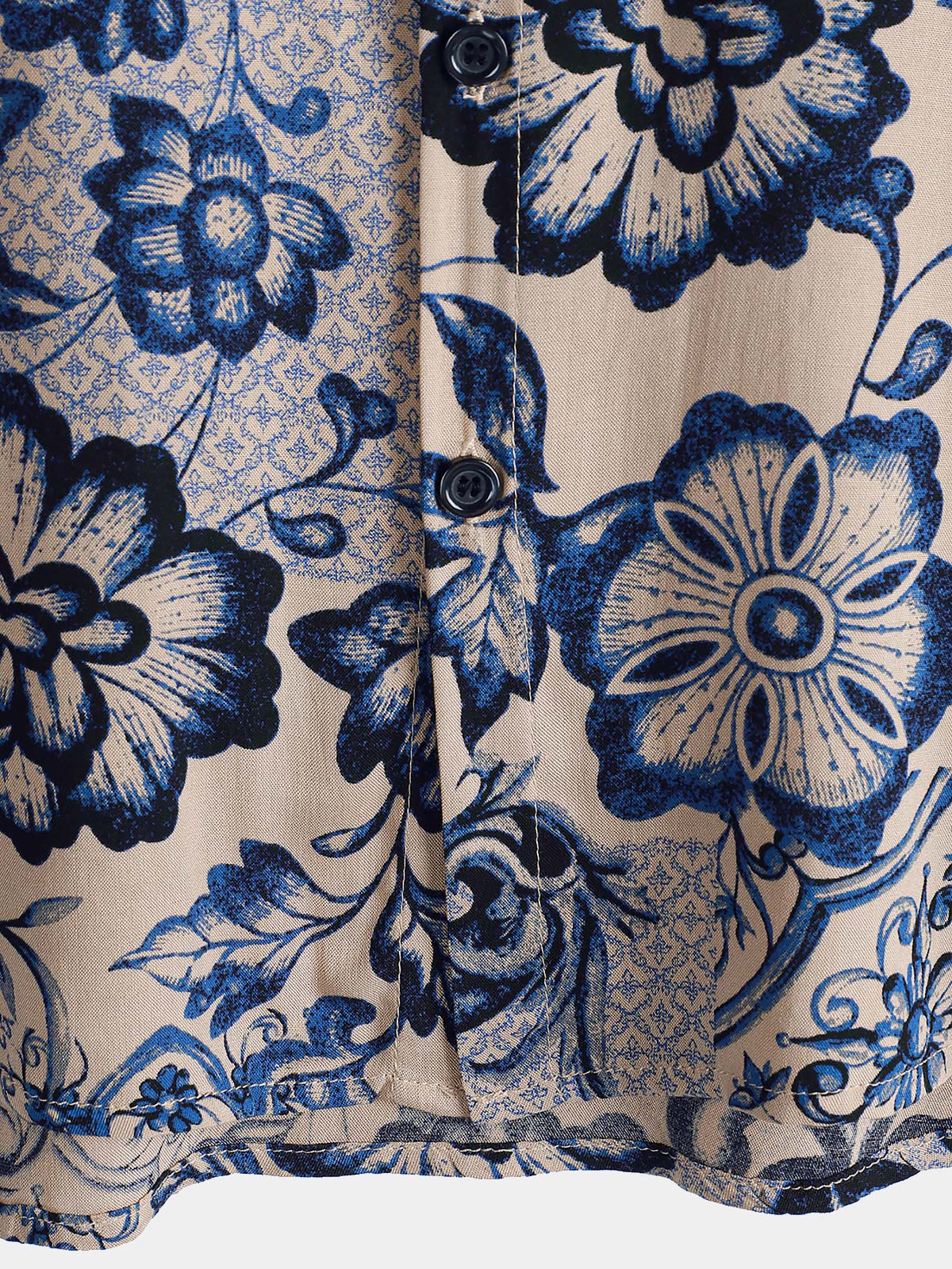 Men's Hawaiian Floral Summer Beach Short Sleeve Shirt
