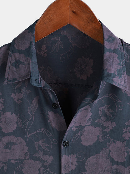 Men's Hawaiian Retro Summer Beach Short Sleeve Shirt