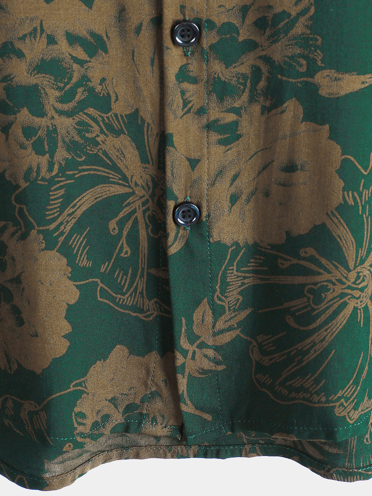 Men's Hawaiian Vintage Floral Summer Beach Short Sleeve Shirt