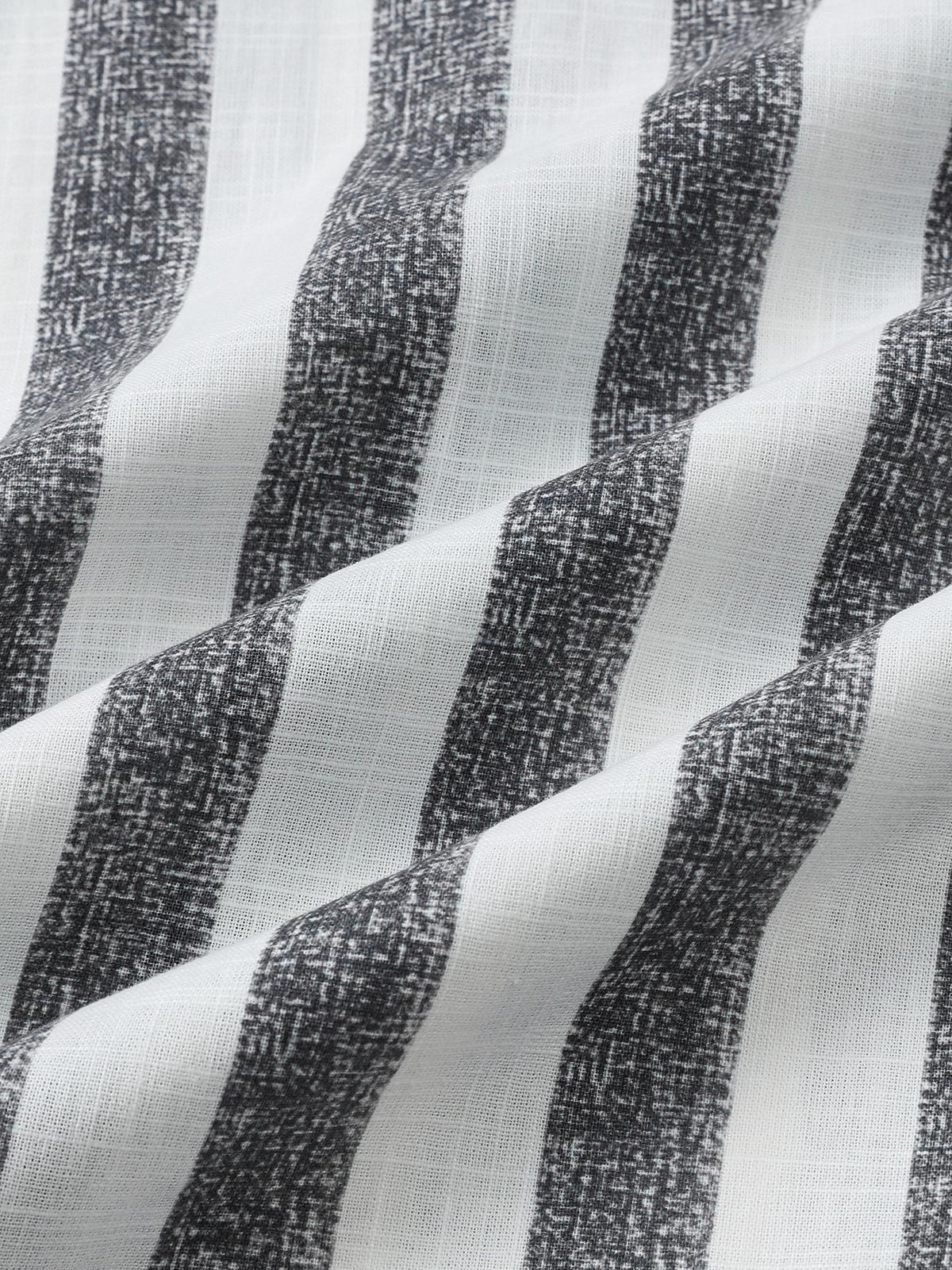 Men’s Breathable Cotton Stripe Short Sleeve Lightweight Cool Casual Summer Shirt