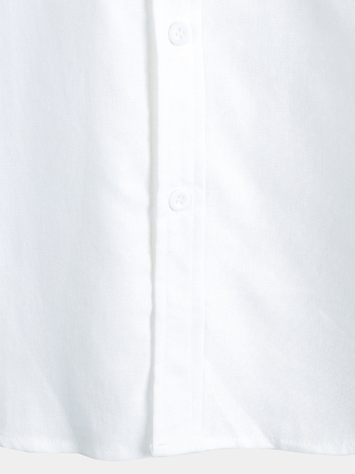 Men's Cotton & Linen Chest Pockets Solid Color Short Sleeve Shirt