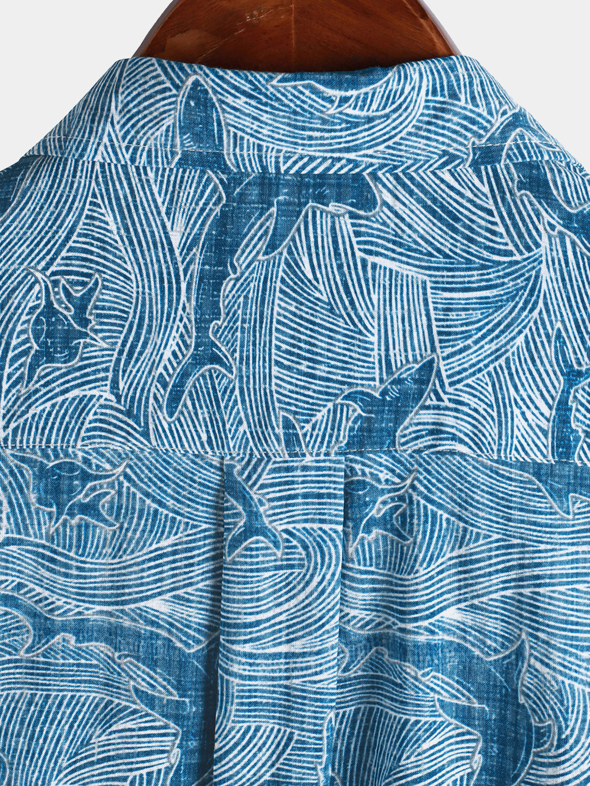 Men's Summer Ocean Shark Beach Hawaiian Short Sleeve Shirt