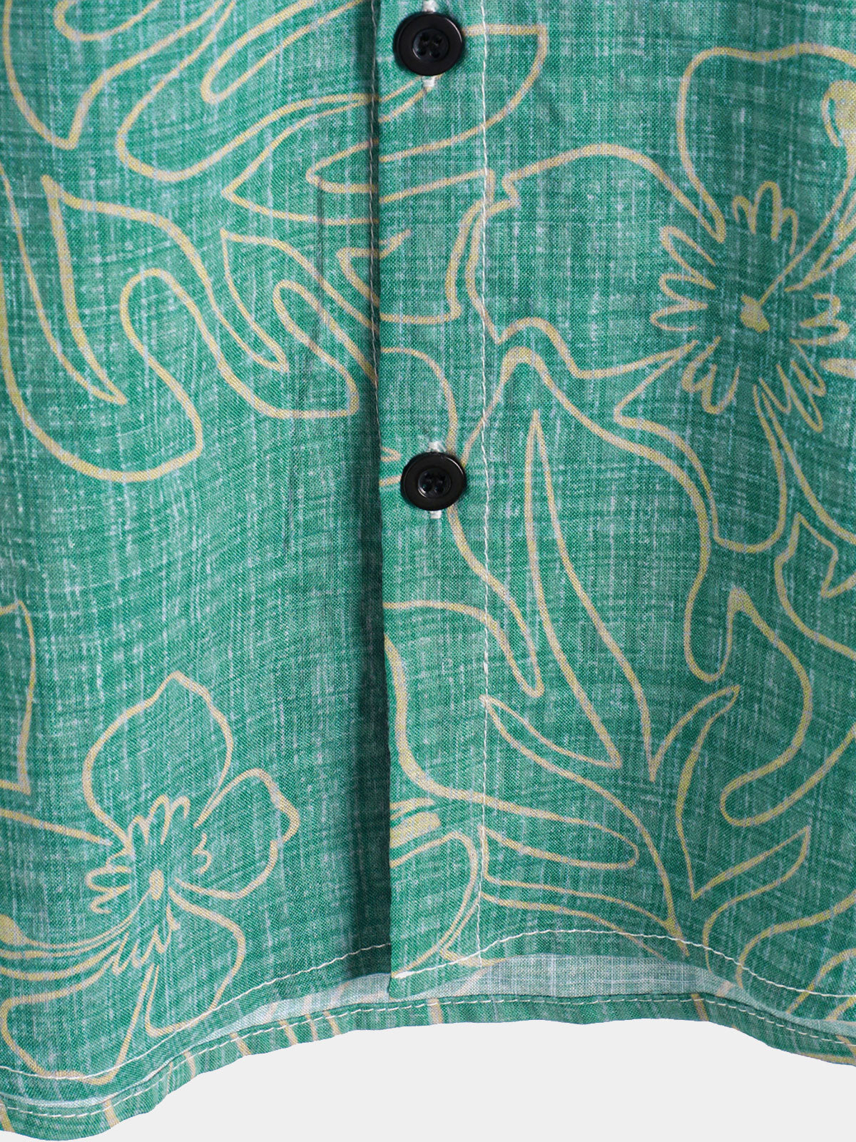 Men's Summer Green Beach Hawaiian Short Sleeve Shirt