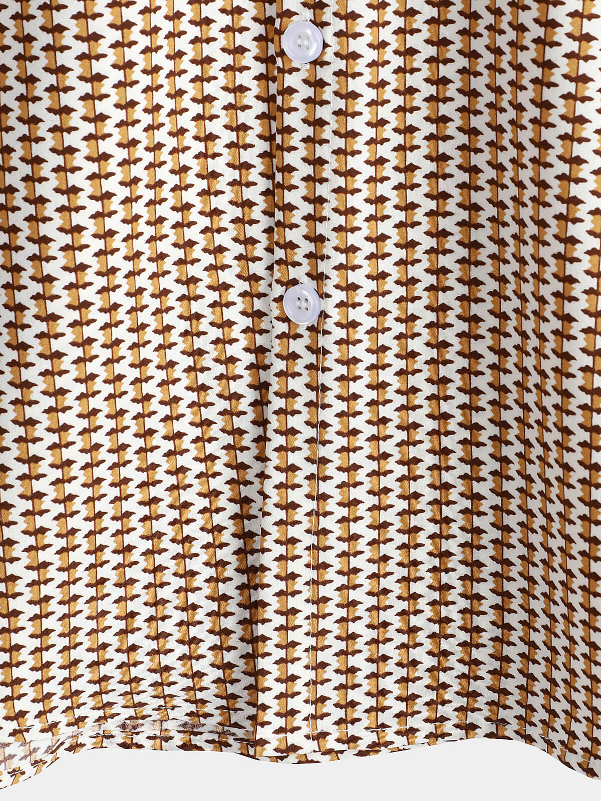 Men's Casual Holiday Short Sleeve Khaki Button Up Shirt