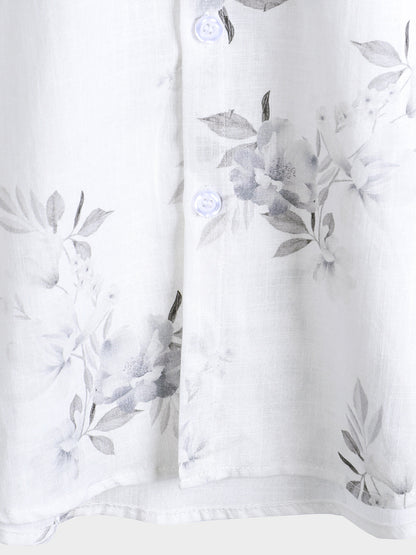Men's Stylish Floral Print Short Sleeve Shirt