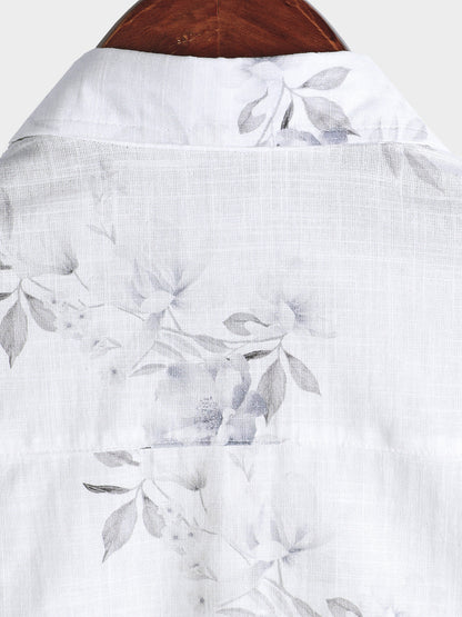 Men's Stylish Floral Print Short Sleeve Shirt