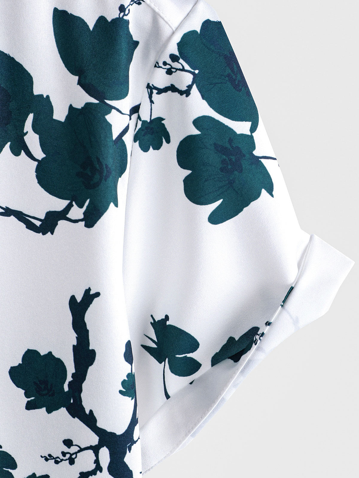 Men's Summer Floral Button Up Short Sleeve Holiday Beach Shirt