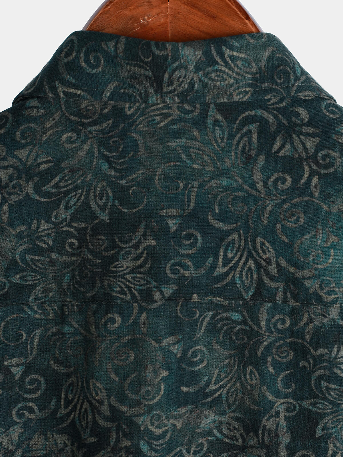 Men's Summer Breathable Short Sleeve Retro Floral Print Cotton Shirt