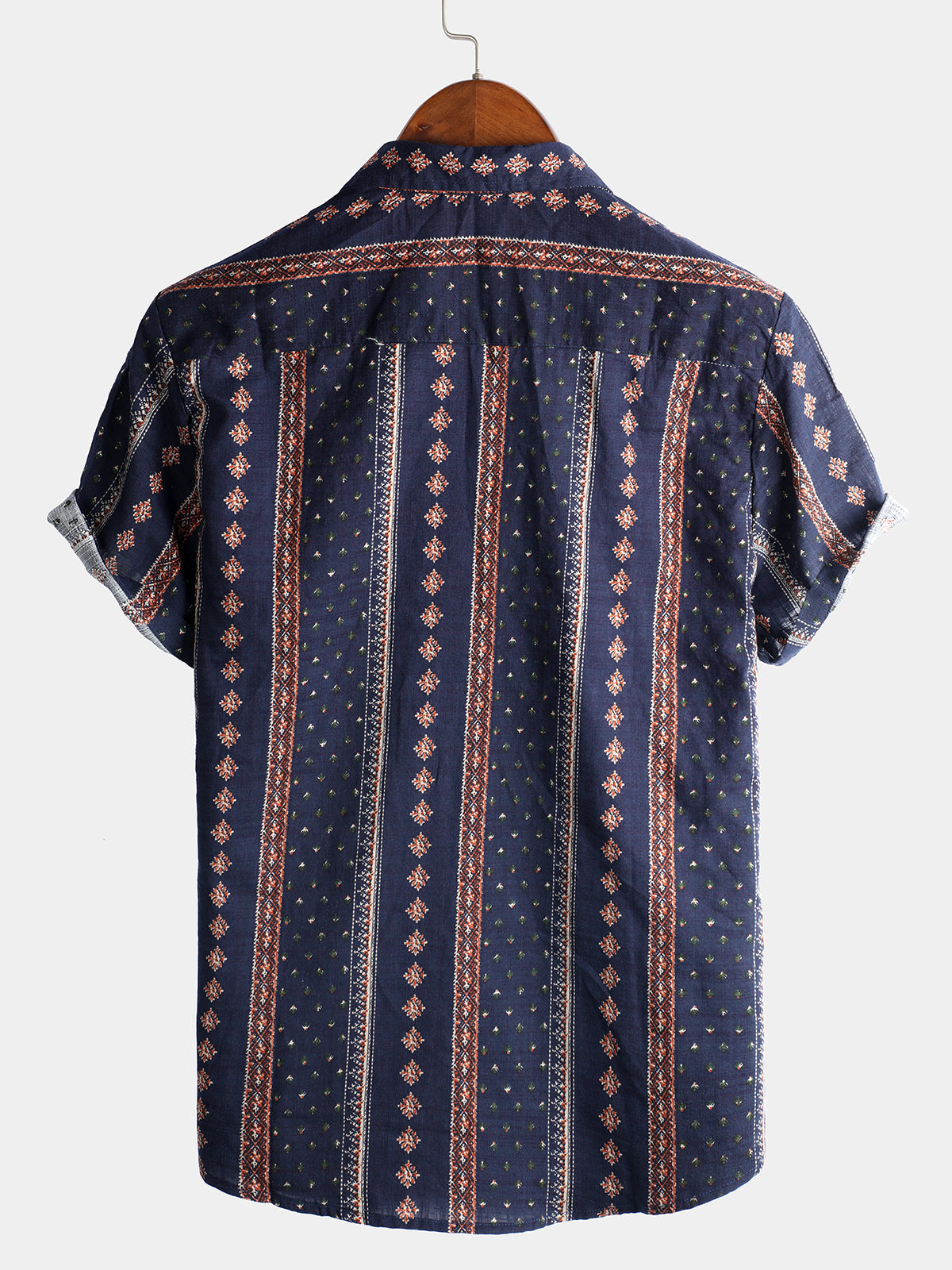 Men's Vintage Cotton Hawaiian Short Sleeve Shirt