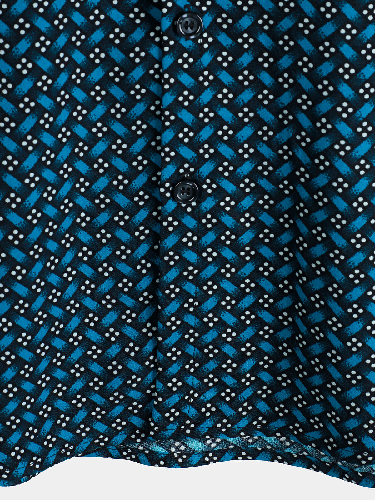 Men's Blue Casual Holiday Summer Short Sleeve Button Up Shirt