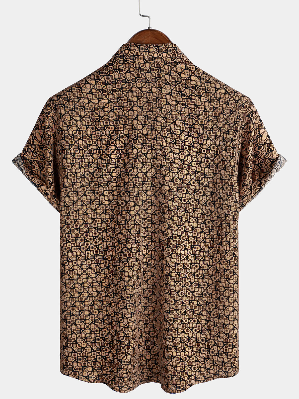 Men's Casual Holiday Short Sleeve Retro Shirt