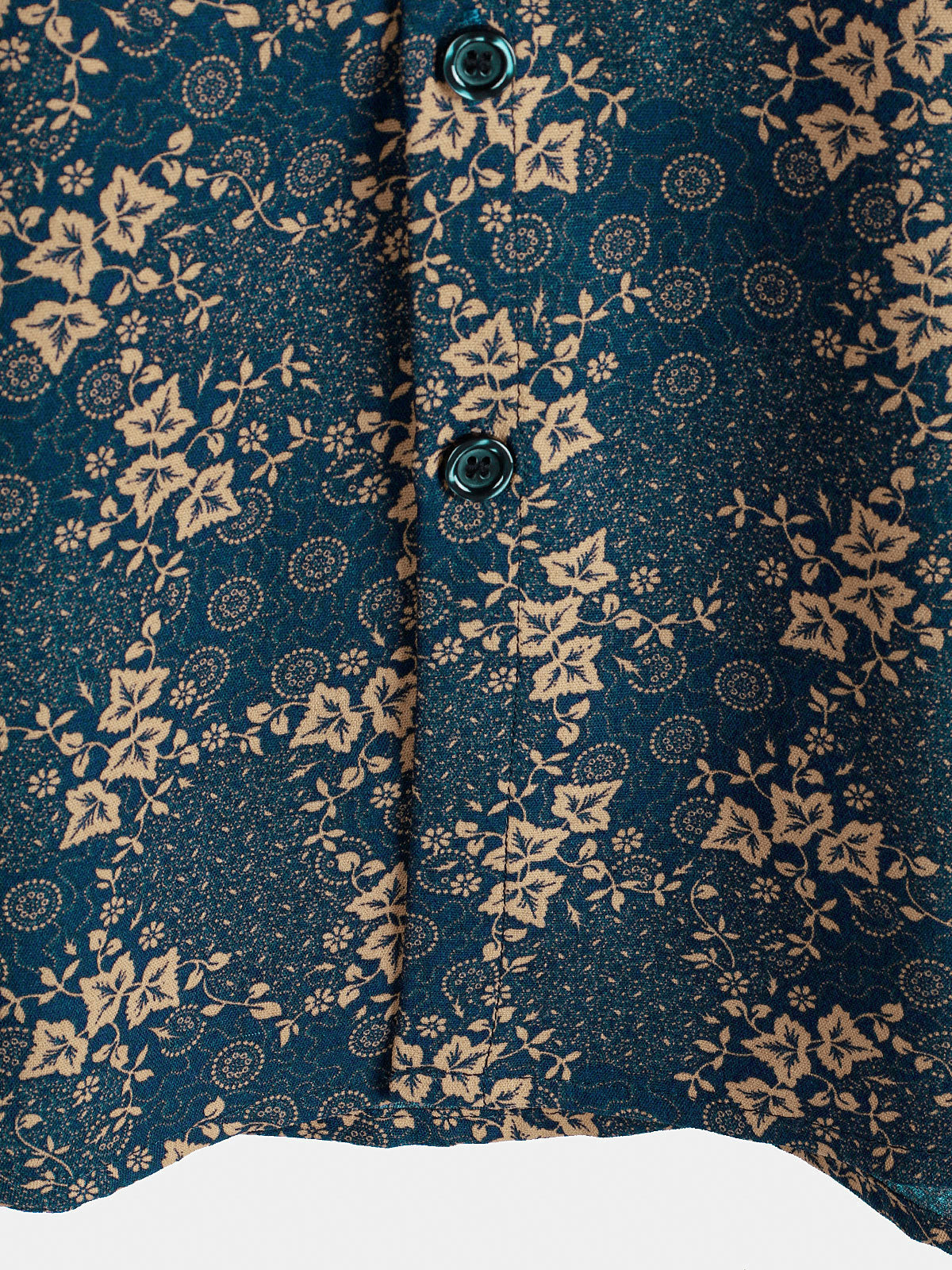 Men's Summer Retro Print Pocket Holiday Shirt